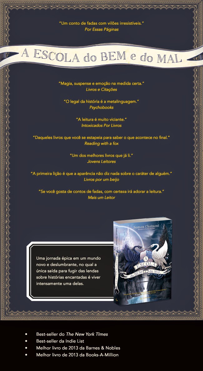 Dica de livro A Escola do Bem e do Mal Soman Chainani The Tony Lucas Blog Dica de livro A Escola do Bem e do Mal Soman Chainani The Tony Lucas Blog