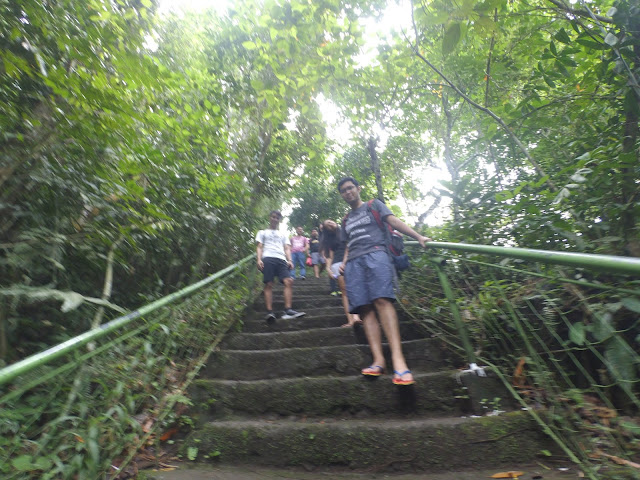 Steep stairs to Sta. Lucia Falls