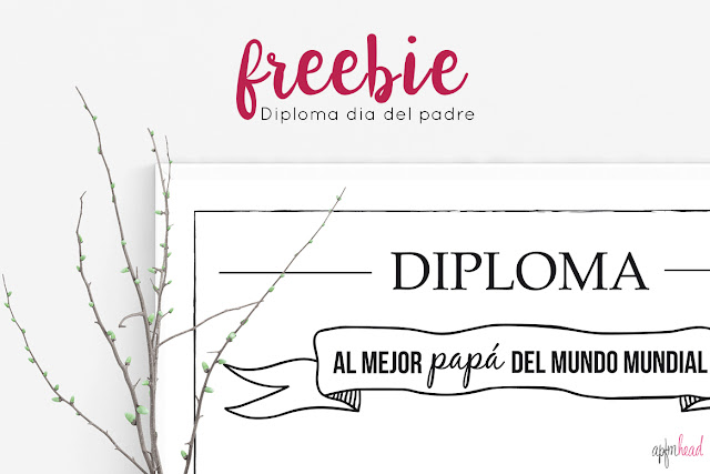 Freebie: Diploma día del padre