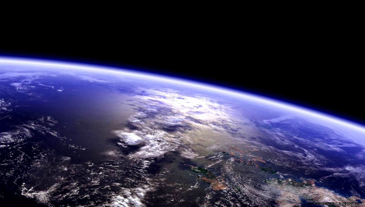 Download 1600x900 Above The Earth Wallpaper