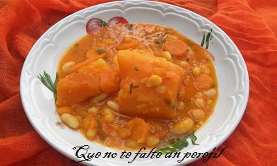 Potaje De Habichuelas Con Calabaza