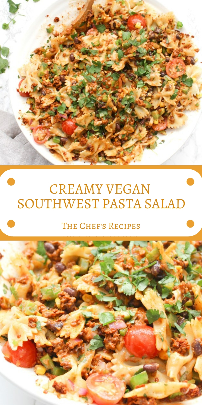 CREAMY VEGAN SOUTHWEST PASTA SALAD CREAMY VEGAN SOUTHWEST PASTA SALAD