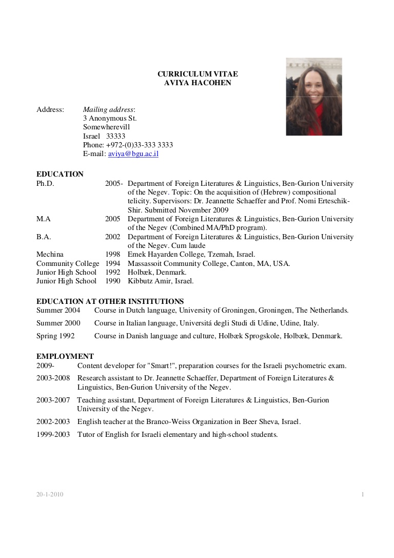 se 2015 053ppd how to write a cv curriculum vitae structure
