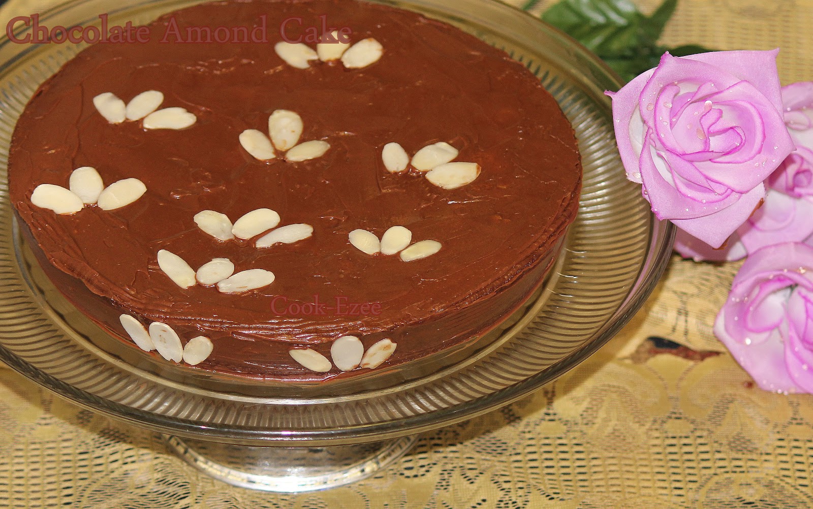 COOKEZEE Reine de Saba avec Glaçage au Chocolat Chocolate Almond Cake Baking Partners 1