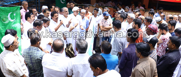 Kanhangad, Muslim League, Protest, A Abdul Rahman inaugurates Municipal March