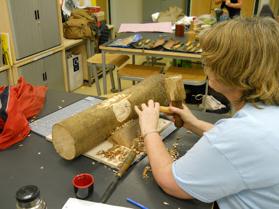 teaching woodcarving to adults