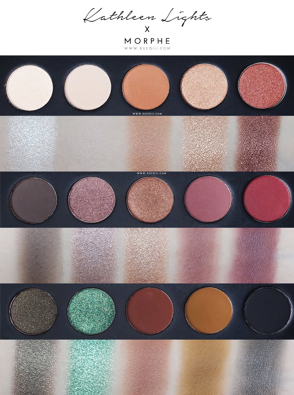 Morphe x KathleenLights Eyeshadow Palette Review and Swatches