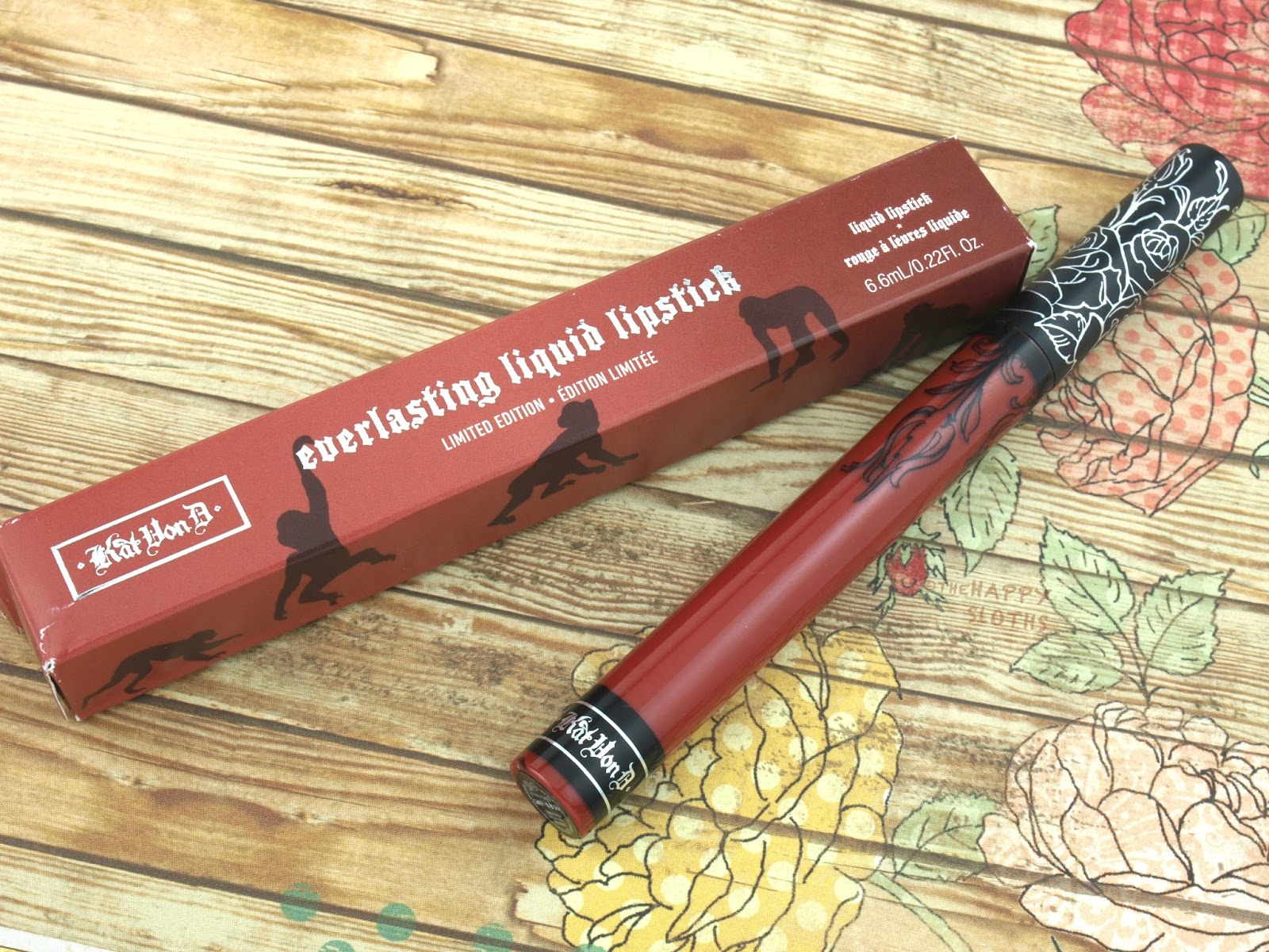 Kat Von D Everlasting Liquid Lipstick in Chimps": Review and Swatches | The Happy Sloths: Beauty, Skincare with Reviews and Swatches