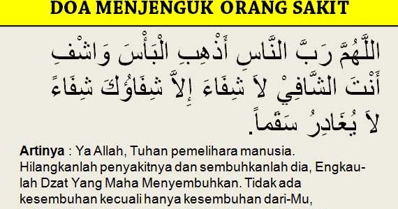 Doa Menjenguk Orang Sakit yang Sesuai Sunnah Agar Cepat Sembuh | Doa