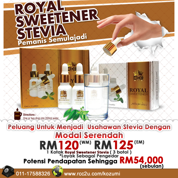 Royal Sweetener Stevia, Pemanis Semulajadi