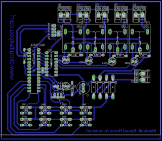 Bluetooth based home automation system PCB Layout