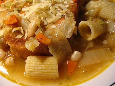 White Cabbage and Bean Minestrone