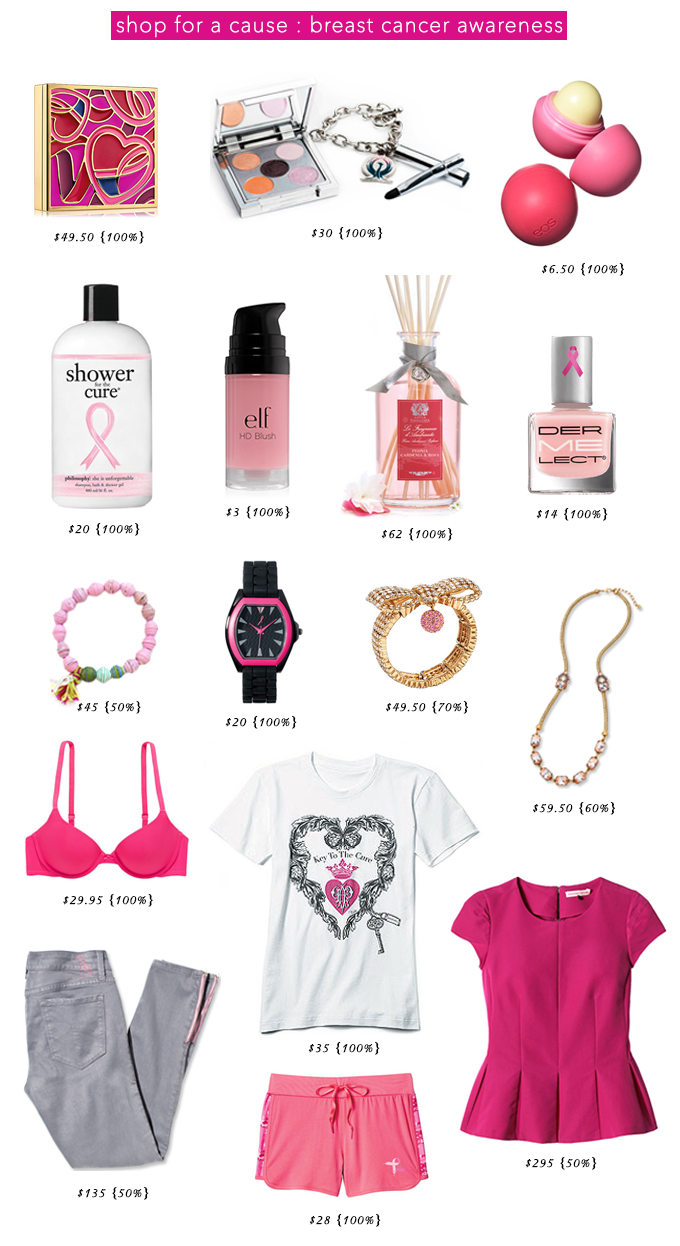 Shop for a Cause : Breast Cancer Awareness | rolala loves