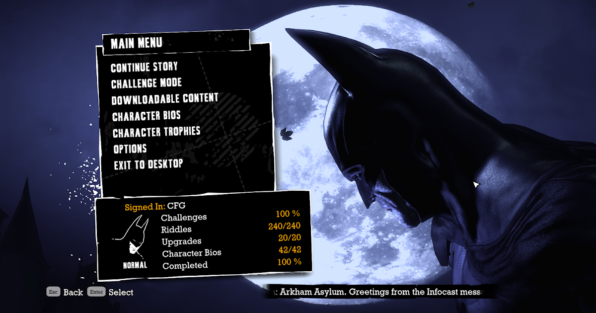 batman arkham city goty save file batman arkham city goty save file