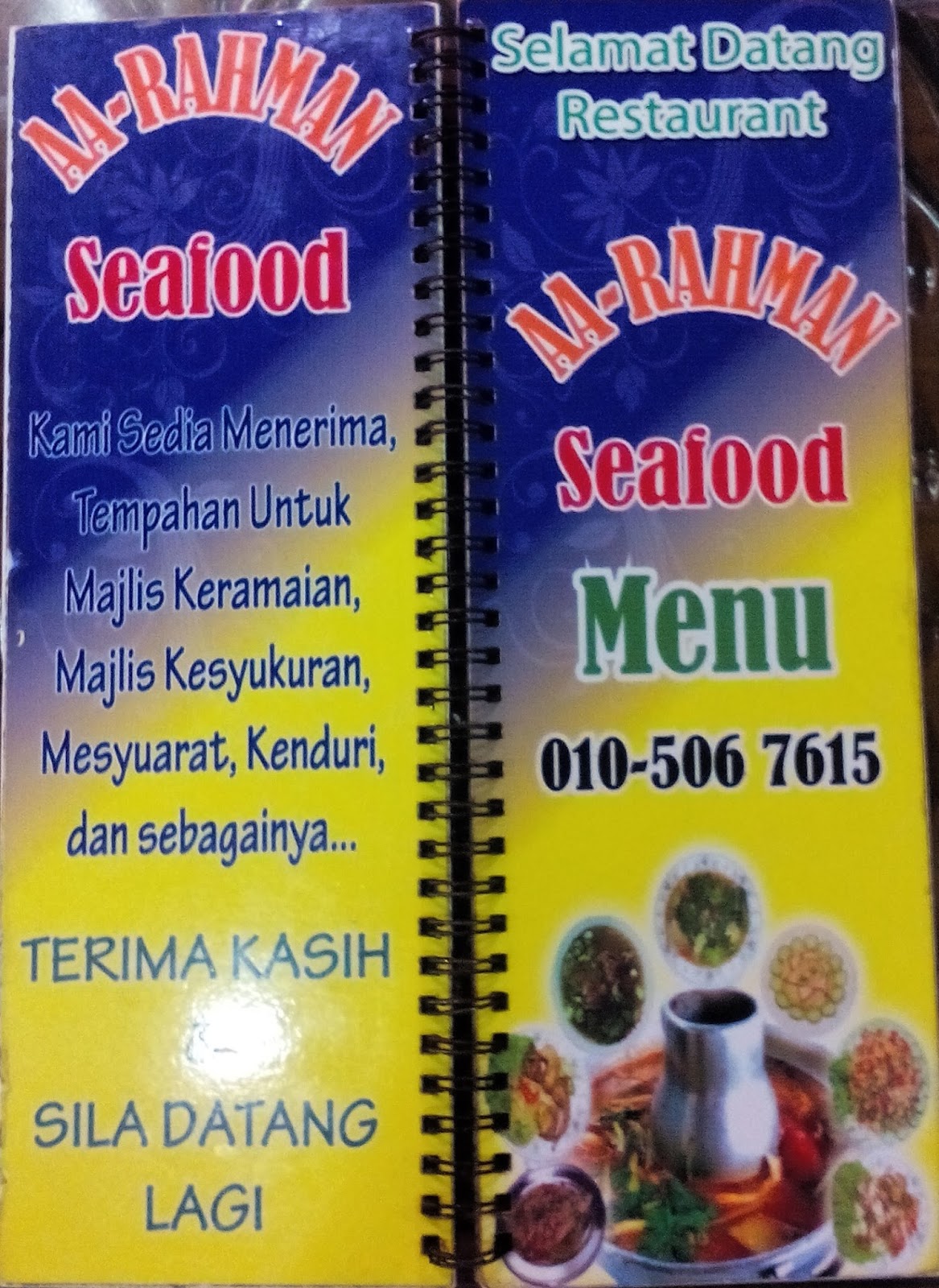 Ar Rahman Seafood Jalan Panglima Awang Homestay Kesidang Lia Bandar Melaka