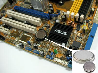 Baterai CMOS di CPU mohterboard laptop ASUS