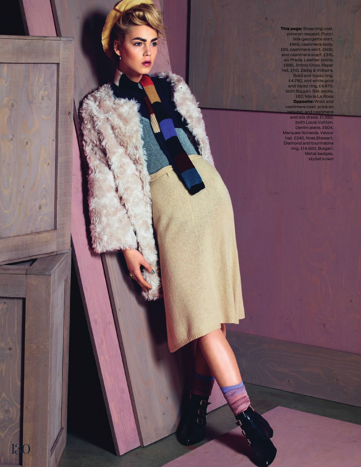 the clash: line brems by kal griffig for uk elle july 2014 | visual ...