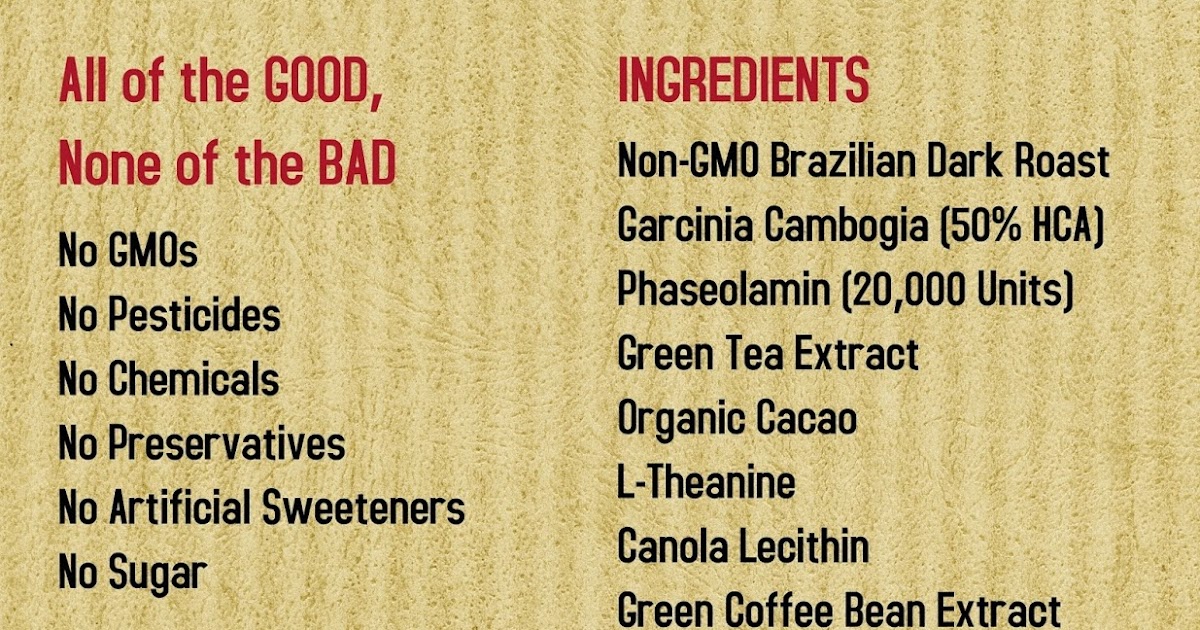 VALENTUS WEIGHT LOSS COFFEE MORE of What's in it and Why it Works