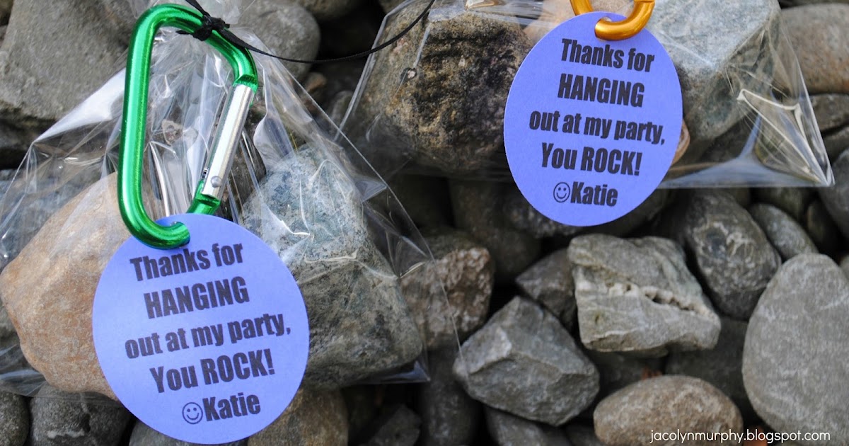Jac o' lyn Murphy "Boulder" Party Favors