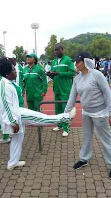 4 Minister of Environment, pictured in her jogging outfit as she participates in monthly jogging exercise for civil servants