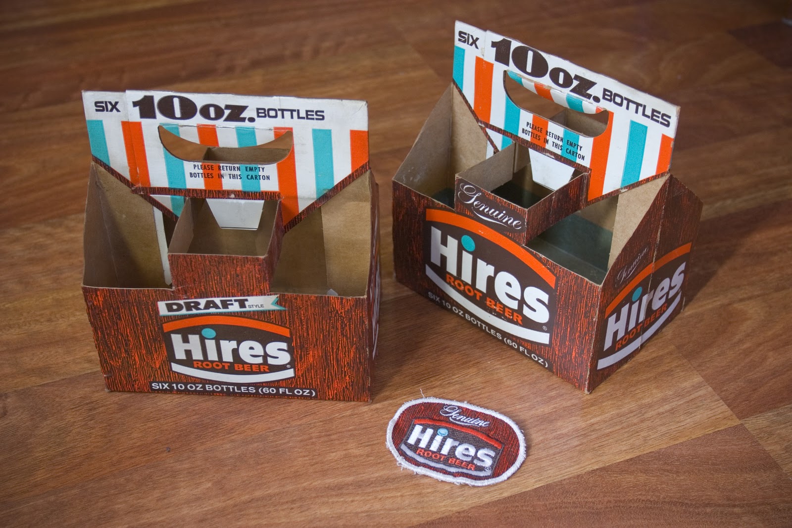 Retro Salvage Garage Hires soda bottle cartons.