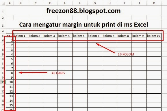 mengatur margin untuk print di ms excel mengatur margin untuk print di ms excel