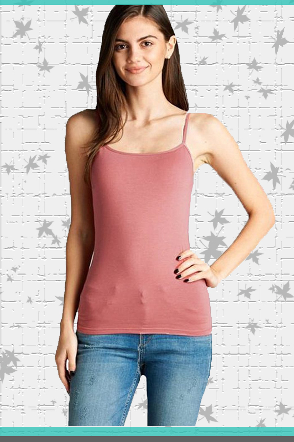 Camisole Tops With Shelf Bra