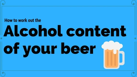 work out alcohol content of beer
