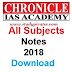 Chronicle IAS Academy Notes