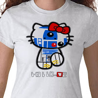 Hello Kitty Star Wars T-Shirt with R2D2