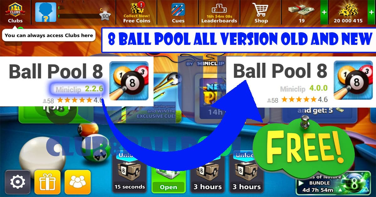 8 ball pool all version Old and new - pro 8 ball pool - 