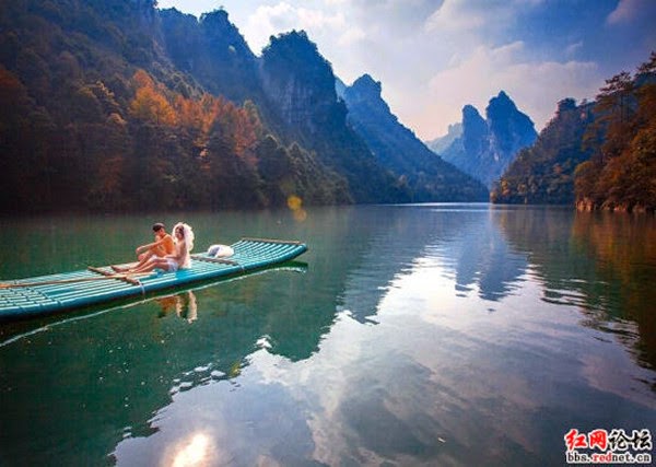 Pn Tay's Blog China couple's naked wedding photos in Zhangjiajie