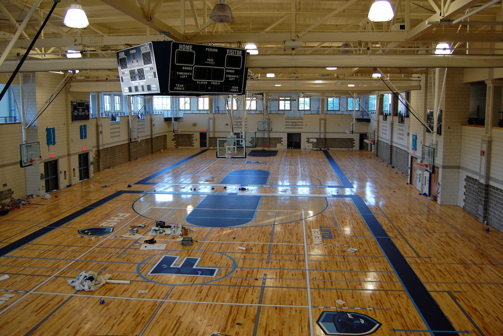 the gymnasium at the new FHS
