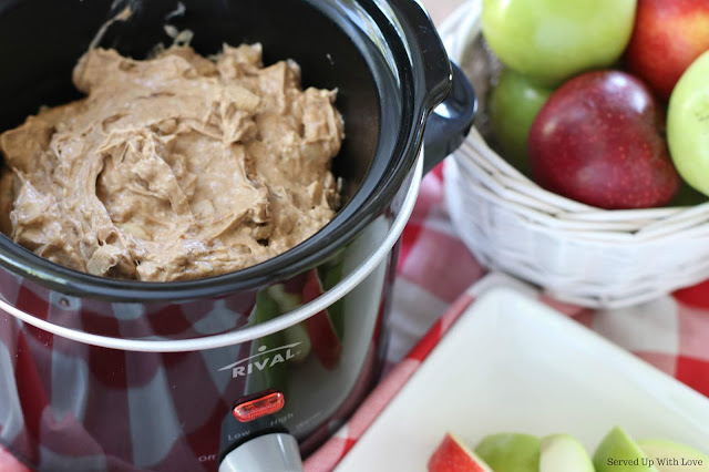 Easy Crock Pot Hot Apple Pie Dip recipe from Served Up With Love