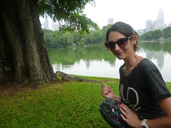 parque Lumphini park Bangkok tailandia Central Park Nueva york lagartos ardillas tailandia