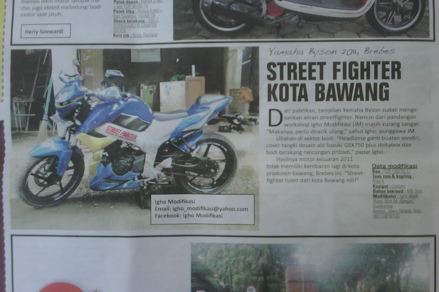 Igho Modifikasi Street Fighter Style Unlimited Creation