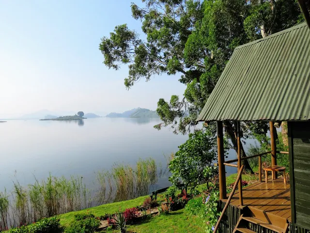 View from the Lake Mutanda Resort in Western Uganda