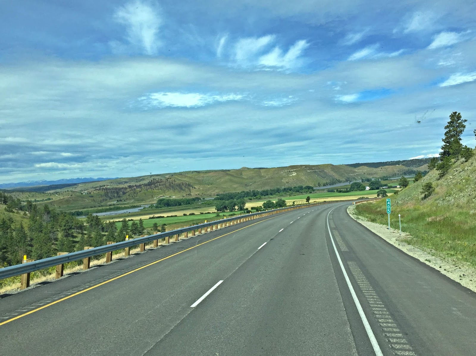 BLUE SKY AHEAD Road Trip Billings to Livingston, Montana, via I90