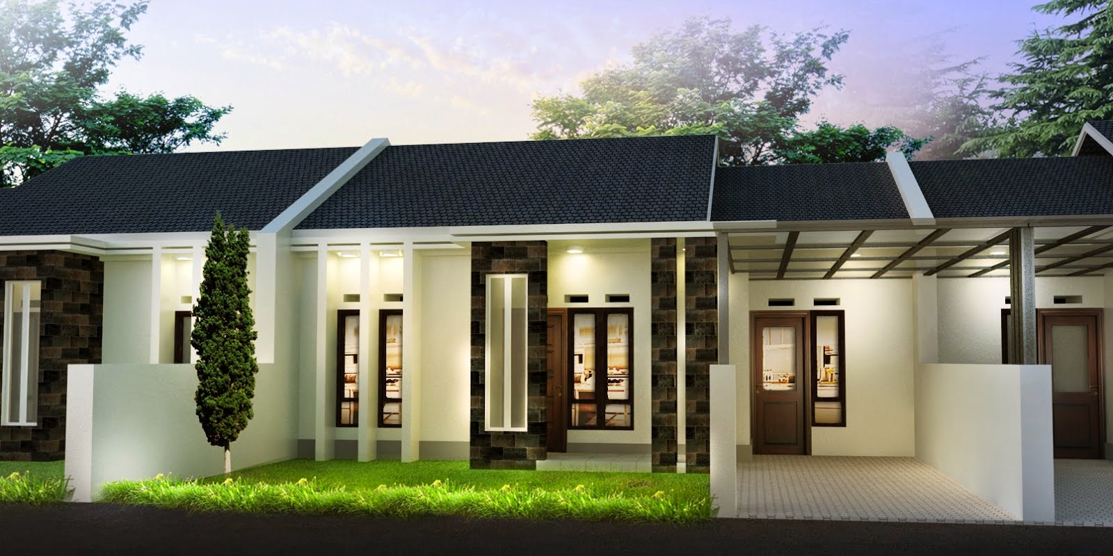 Model Rumah Minimalis Style Bali Desain Pojok Box House Agung