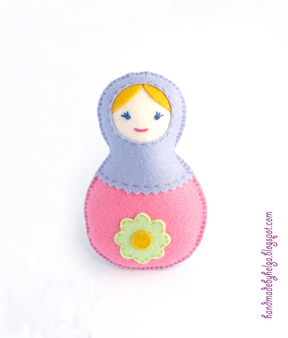 Handmade by Helga: Felt baby rattles