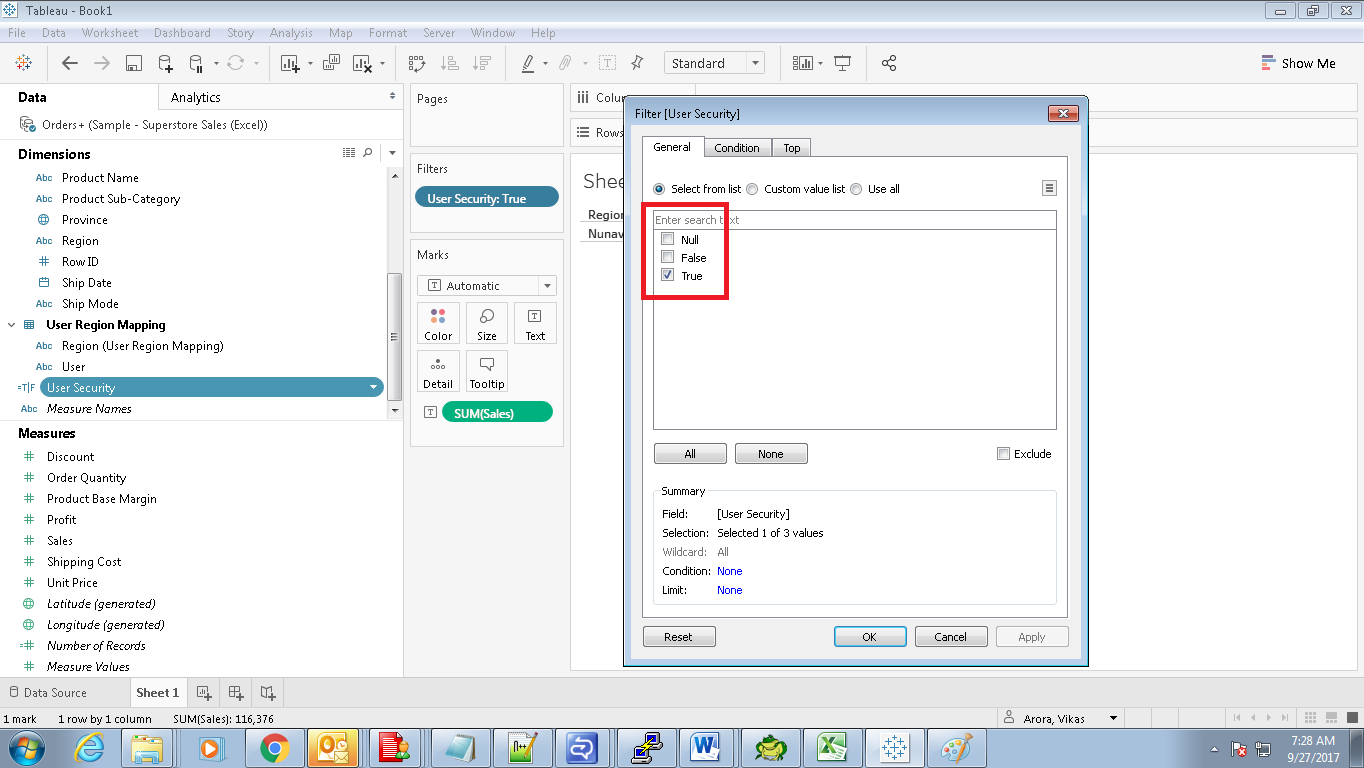 . Row Level Security in Tableau (Simple and Org Hierarchy Based)