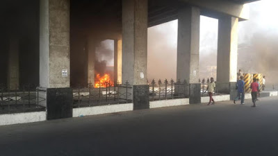 4 Photos: Petroleum tanker explode at Mile 2, Lagos