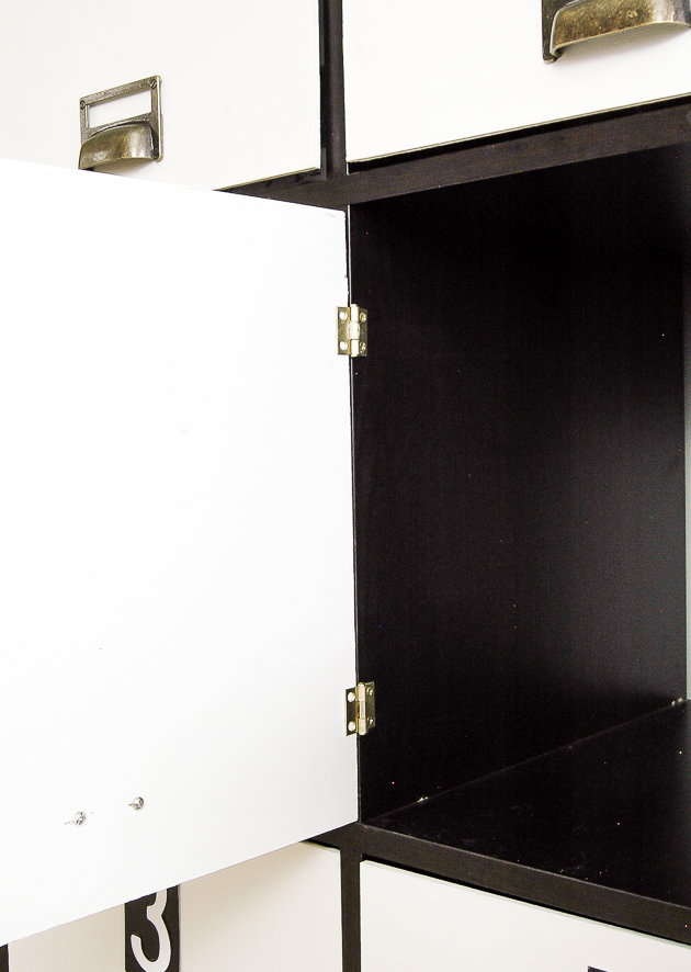 IKEA Hack How to Turn a Bookcase into Lockers Little House of Four