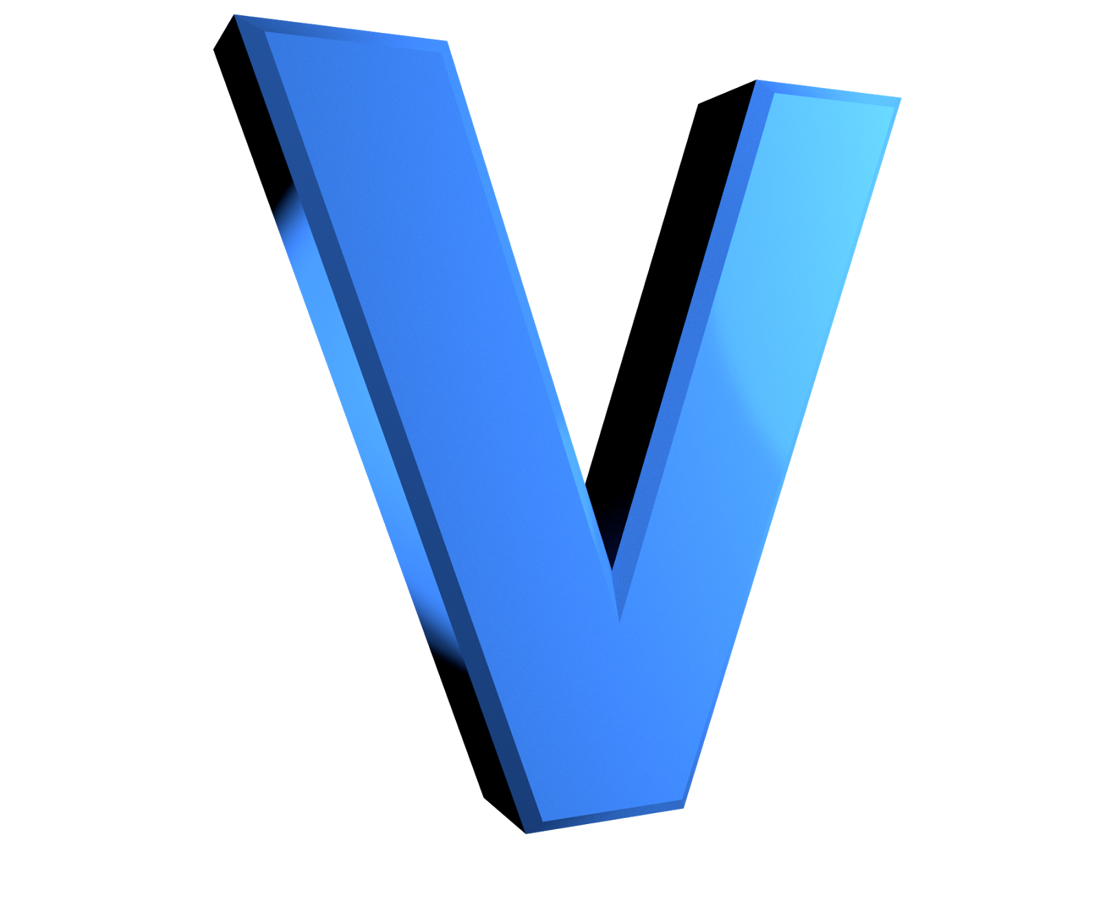 V. Буква v. Объемная буква v. Буква v синяя. Красивая буква v.