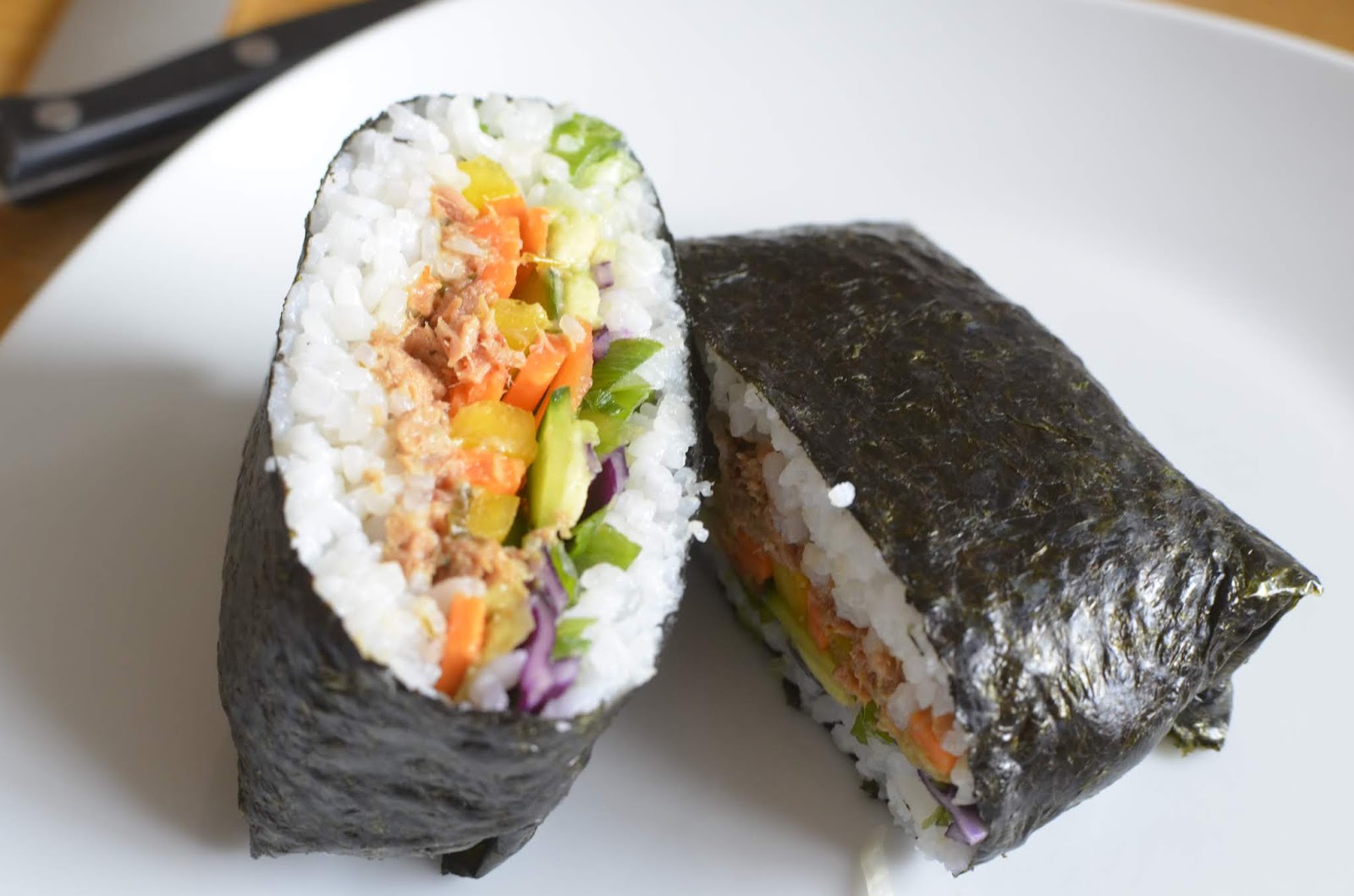Sushi Sandwiches (Onigirazu) ~ Stuff and Spice