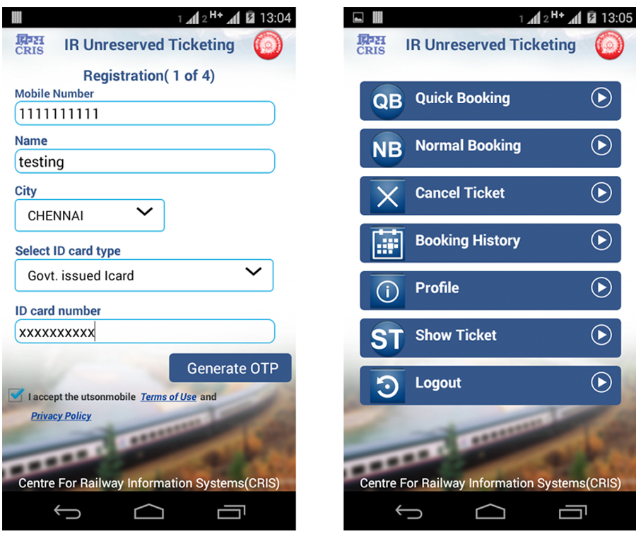 GENERAL TRAIN TICKET BOOK INDIA FOR ANDROID APP ComputerTips