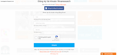 Đăng ký tài khoản Vinaresearch