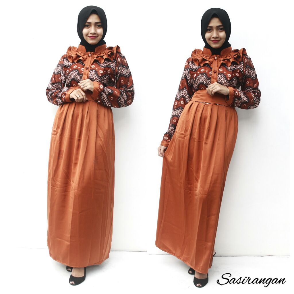 kumpulan setelan baju batik gamis muslim modern kumpulan setelan baju batik gamis muslim modern
