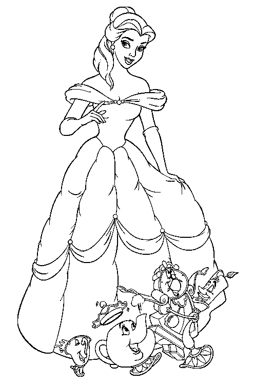 baby belle coloring pages - photo #50