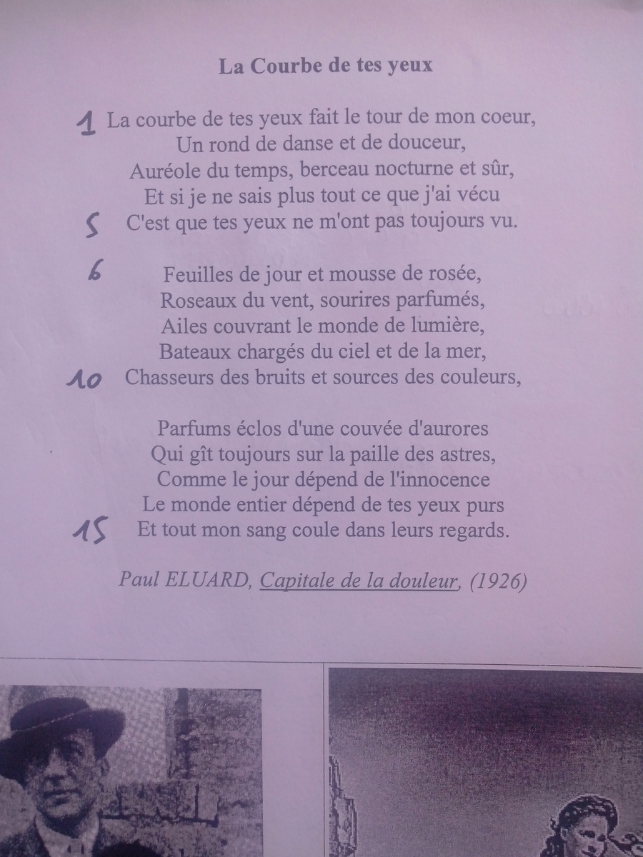 Chen Gai France ) paul eluard la courbe de tes yeux Chen Gai France ) paul eluard la courbe de tes yeux